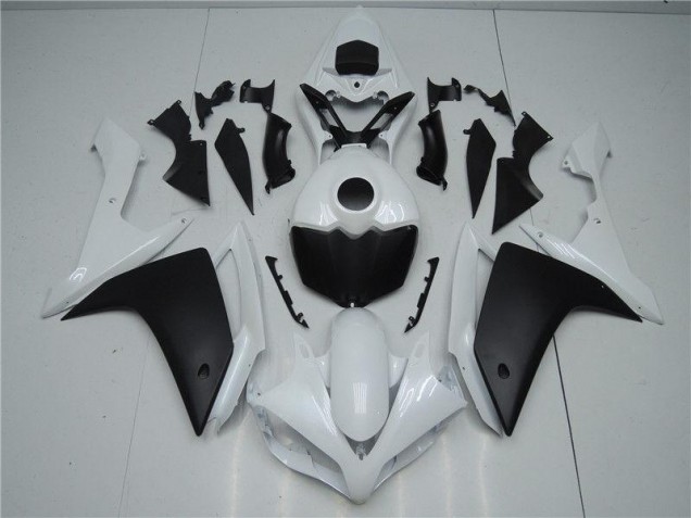 2007-2008 Blanc Noir Yamaha YZF R1 Carénage Moto 2007-2008 Blanc Noir Yamaha YZF R1 Carénage Moto