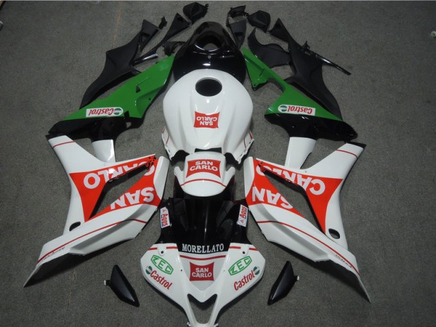 2007-2008 Blanc Rouge MORELLATO San Carlo Honda CBR600RR Carénage Moto 2007-2008 Blanc Rouge MORELLATO San Carlo Honda CBR600RR Carénage Moto