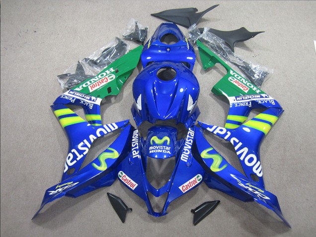 2007-2008 Bleu Blanc Movistar Honda CBR600RR Carénage Moto 2007-2008 Bleu Blanc Movistar Honda CBR600RR Carénage Moto