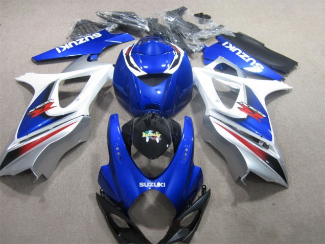 2007-2008 Bleu Blanc Suzuki GSXR 1000 Carénage Moto 2007-2008 Bleu Blanc Suzuki GSXR 1000 Carénage Moto