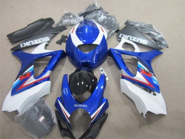 2007-2008 Bleu Blanc Suzuki GSXR 1000 Carrosserie Moto