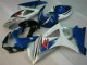 2007-2008 Bleu Blanc Suzuki GSXR 1000 Kit Carénages Motos Complet 2007-2008 Bleu Blanc Suzuki GSXR 1000 Kit Carénages Motos Complet