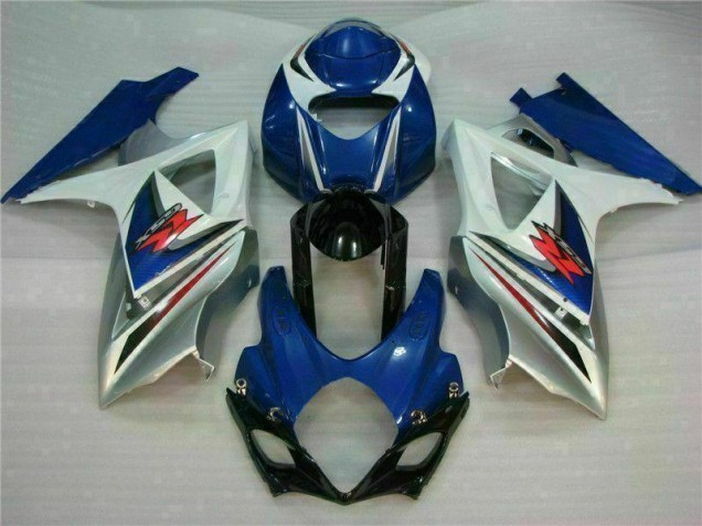 2007-2008 Bleu Blanc Suzuki GSXR 1000 Kit Carénages Motos Complet 2007-2008 Bleu Blanc Suzuki GSXR 1000 Kit Carénages Motos Complet