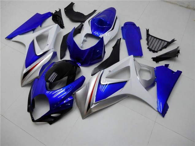 2007-2008 Bleu Blanc Suzuki GSXR 1000 Kit Carénages Motos & Plastique 2007-2008 Bleu Blanc Suzuki GSXR 1000 Kit Carénages Motos & Plastique