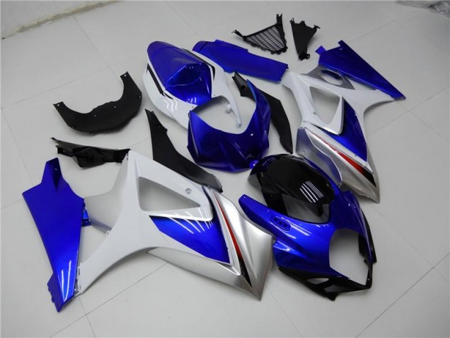 2007-2008 Bleu Blanc Suzuki GSXR 1000 Kit Carénages Motos & Plastique 2007-2008 Bleu Blanc Suzuki GSXR 1000 Kit Carénages Motos & Plastique