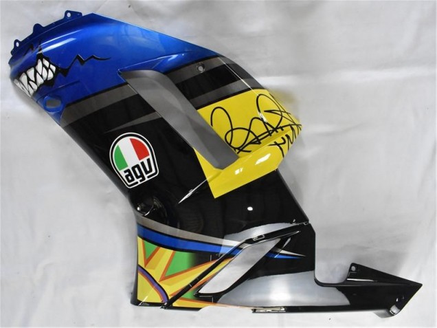 2007-2008 Bleu Requin Kawasaki ZX6R Carénage Moto 2007-2008 Bleu Requin Kawasaki ZX6R Carénage Moto