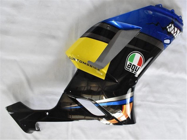 2007-2008 Bleu Requin Kawasaki ZX6R Carénage Moto 2007-2008 Bleu Requin Kawasaki ZX6R Carénage Moto