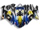 2007-2008 Bleu Requin Kawasaki ZX6R Carénage Moto 2007-2008 Bleu Requin Kawasaki ZX6R Carénage Moto