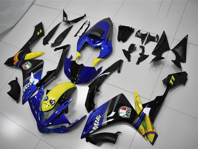 2007-2008 Bleu Requin Yamaha YZF R1 Carénage Moto 2007-2008 Bleu Requin Yamaha YZF R1 Carénage Moto