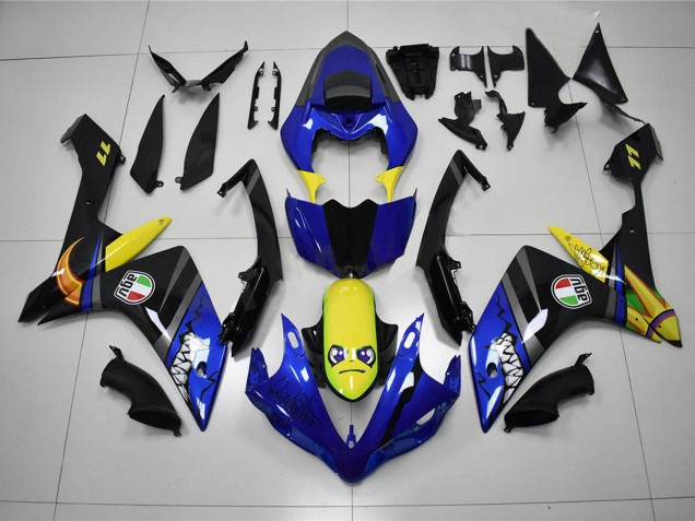 2007-2008 Bleu Requin Yamaha YZF R1 Carénage Moto 2007-2008 Bleu Requin Yamaha YZF R1 Carénage Moto