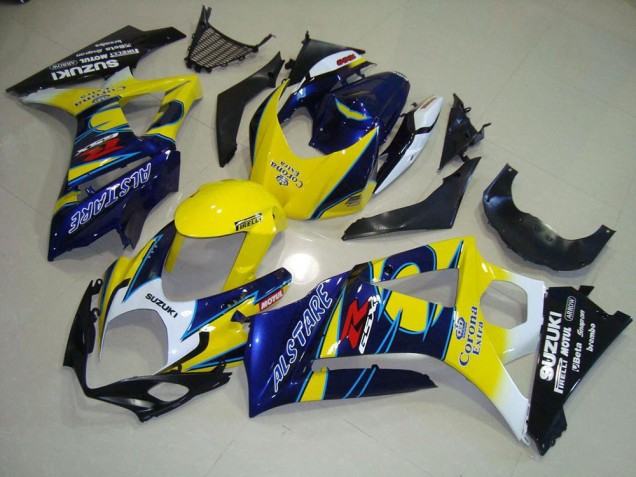 2007-2008 Jaune Corona Suzuki GSXR 1000 Carénage Moto 2007-2008 Jaune Corona Suzuki GSXR 1000 Carénage Moto