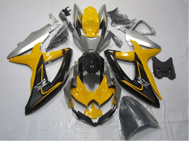 2007-2008 Jaune Noir Suzuki GSXR 1000 Carénage Moto