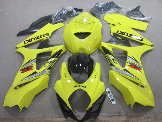 2007-2008 Jaune Noir Suzuki GSXR 1000 Carrosserie Moto 2007-2008 Jaune Noir Suzuki GSXR 1000 Carrosserie Moto