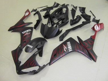 2007-2008 Matte Rouge Flamme Yamaha YZF R1 Carénage Moto