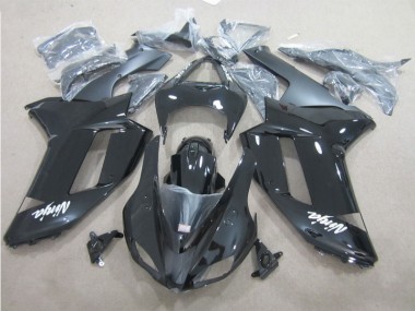 2007-2008 Noir Blanc Kawasaki ZX6R Carénage Moto