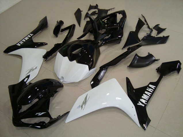 2007-2008 Noir Blanc Or Yamaha YZF R1 Carénage Moto 2007-2008 Noir Blanc Or Yamaha YZF R1 Carénage Moto