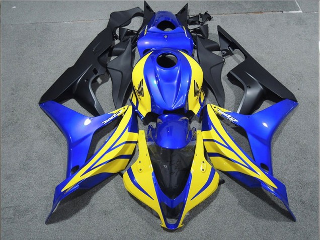 2007-2008 Noir Bleu Jaune Honda CBR600RR Carénage Moto