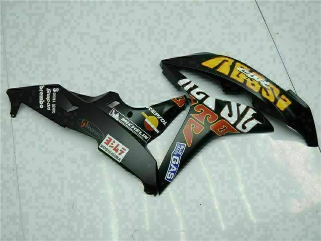 2007-2008 Noir Jaune Repsol 46 Honda CBR600RR Carénage Moto 2007-2008 Noir Jaune Repsol 46 Honda CBR600RR Carénage Moto