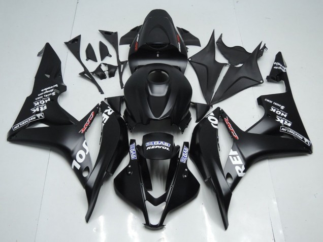 2007-2008 Noir Mat Repsol Honda CBR600RR Carénage Moto 2007-2008 Noir Mat Repsol Honda CBR600RR Carénage Moto