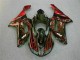 2007-2008 Noir Rouge Flamme Kawasaki ZX6R Carénage Moto 2007-2008 Noir Rouge Flamme Kawasaki ZX6R Carénage Moto