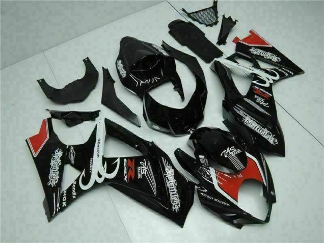 2007-2008 Noir Suzuki GSXR 1000 Carrosserie Moto