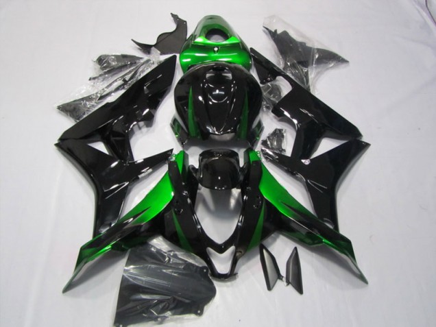 2007-2008 Noir Vert Honda CBR600RR Carénages Moto 2007-2008 Noir Vert Honda CBR600RR Carénages Moto
