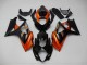 2007-2008 Orange Noir Suzuki GSXR 1000 Carénage Moto 2007-2008 Orange Noir Suzuki GSXR 1000 Carénage Moto