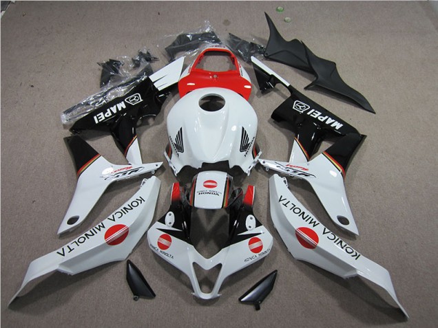 2007-2008 Rouge Blanc Noir Konica Minolta MAPEI Honda CBR600RR Carénage Moto 2007-2008 Rouge Blanc Noir Konica Minolta MAPEI Honda CBR600RR Carénage Moto