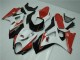 2007-2008 Rouge Blanc Suzuki GSXR 1000 Carénages Moto 2007-2008 Rouge Blanc Suzuki GSXR 1000 Carénages Moto