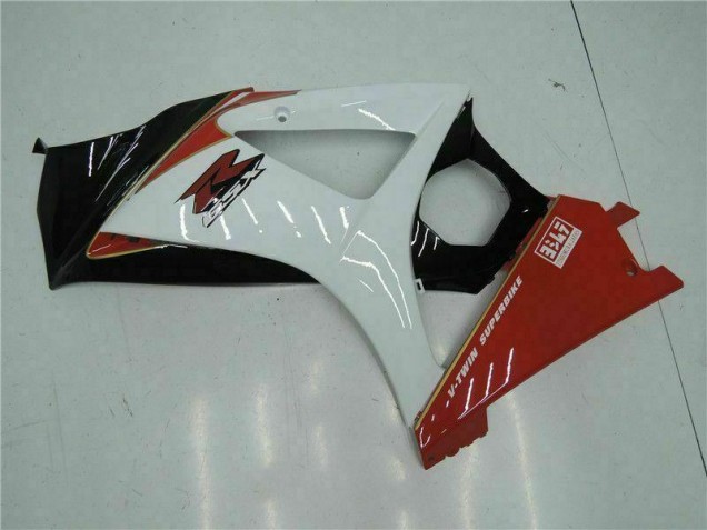2007-2008 Rouge Blanc Suzuki GSXR 1000 Carénages Moto 2007-2008 Rouge Blanc Suzuki GSXR 1000 Carénages Moto