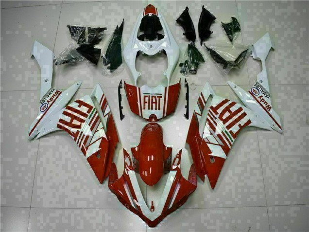 2007-2008 Rouge Blanc Yamaha YZF R1 Carénages Moto 2007-2008 Rouge Blanc Yamaha YZF R1 Carénages Moto
