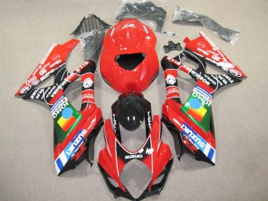 2007-2008 Rouge Noir Suzuki GSXR 1000 Carénage Moto