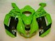 2007-2008 Vert Noir Dunlop Kawasaki ZX6R Carénage Moto 2007-2008 Vert Noir Dunlop Kawasaki ZX6R Carénage Moto