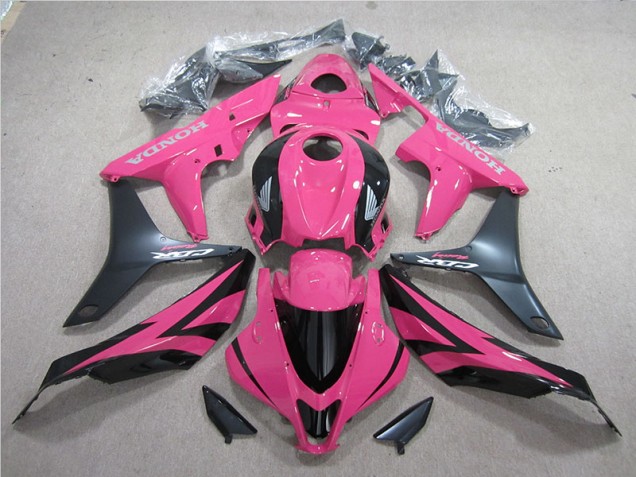 2007-2008 Violet Rose Noir Honda CBR600RR Carénage Moto 2007-2008 Violet Rose Noir Honda CBR600RR Carénage Moto