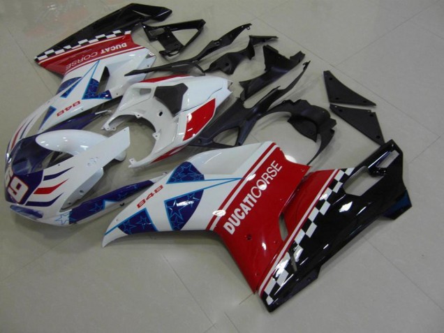 2007-2014 Étoile Ducati 848 1098 1198 Carénage Moto 2007-2014 Étoile Ducati 848 1098 1198 Carénage Moto
