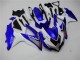 2008-2010 Blanc Bleu Suzuki GSXR 600/750 Carénage Moto 2008-2010 Blanc Bleu Suzuki GSXR 600/750 Carénage Moto