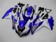 2008-2010 Blanc Bleu Suzuki GSXR 600/750 Carénage Moto 2008-2010 Blanc Bleu Suzuki GSXR 600/750 Carénage Moto