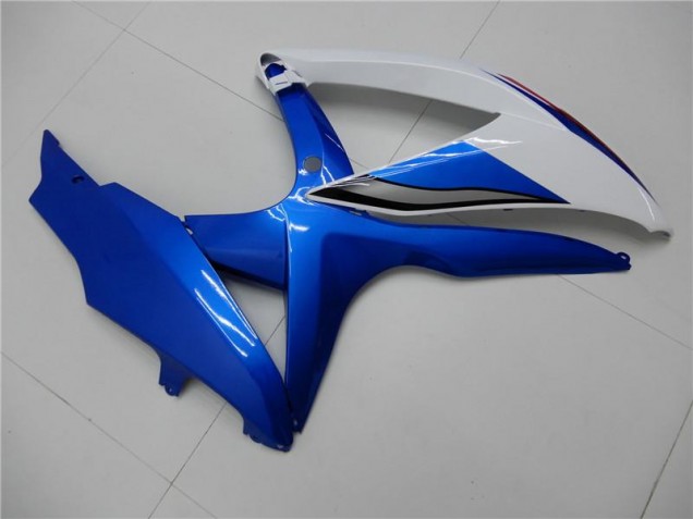 2008-2010 Blanc Bleu Suzuki GSXR 600/750 Carénages Moto 2008-2010 Blanc Bleu Suzuki GSXR 600/750 Carénages Moto