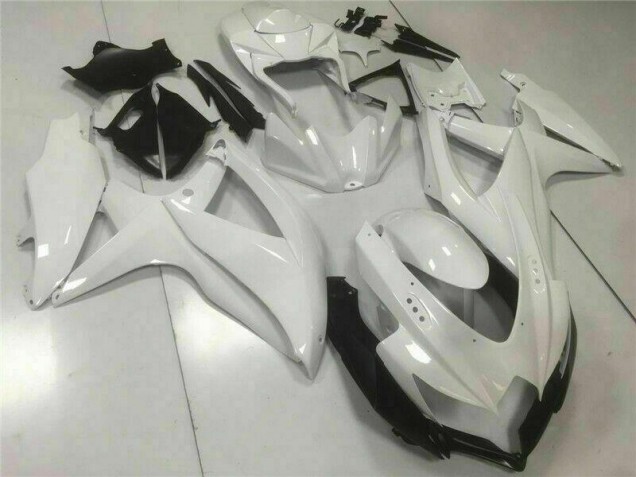 2008-2010 Blanc Suzuki GSXR 600/750 Carrosserie Moto