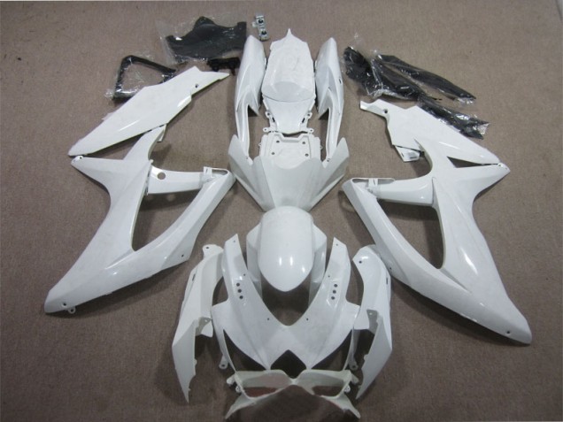 2008-2010 Blanc Suzuki GSXR 600 Carénage Moto 2008-2010 Blanc Suzuki GSXR 600 Carénage Moto