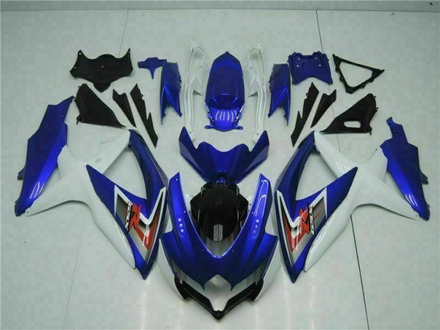 2008-2010 Bleu Blanc Suzuki GSXR 600/750 Kit Carénages Motos 2008-2010 Bleu Blanc Suzuki GSXR 600/750 Kit Carénages Motos