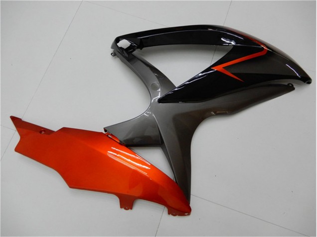 2008-2010 Noir Orange Gris Suzuki GSXR 600/750 Carénage Moto 2008-2010 Noir Orange Gris Suzuki GSXR 600/750 Carénage Moto
