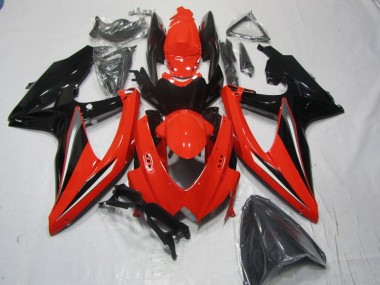 2008-2010 Rouge Noir Suzuki GSXR 600 Carénage Moto