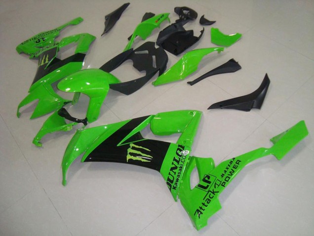 2008-2010 Vert Monster Kawasaki ZX10R Carénage Moto