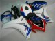 2008-2011 Blanc Bleu Honda CBR1000RR Kit Carénages Motos 2008-2011 Blanc Bleu Honda CBR1000RR Kit Carénages Motos