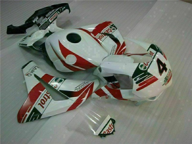 2008-2011 Blanc Castrol 4 Honda CBR1000RR Carénage Moto 2008-2011 Blanc Castrol 4 Honda CBR1000RR Carénage Moto