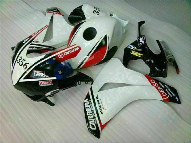 2008-2011 Blanc Noir Honda CBR1000RR Carénage Moto 2008-2011 Blanc Noir Honda CBR1000RR Carénage Moto