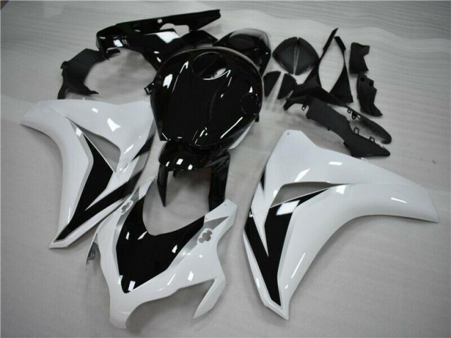 2008-2011 Blanc Noir Honda CBR1000RR Kit Carénages Motos