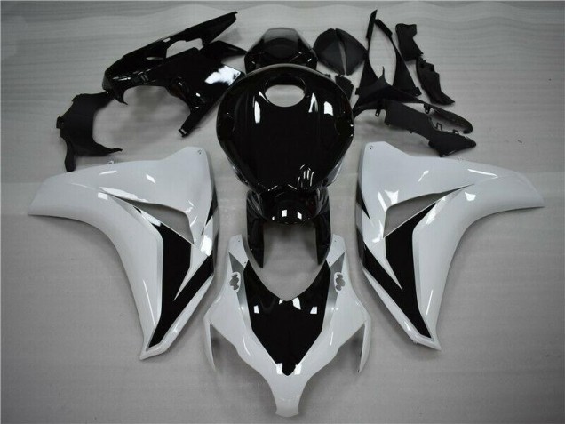 2008-2011 Blanc Noir Honda CBR1000RR Kit Carénages Motos