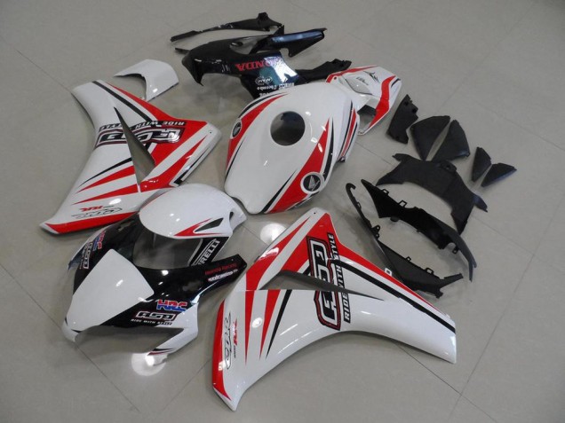 2008-2011 Blanc Rouge HRC Honda CBR1000RR Carénage Moto 2008-2011 Blanc Rouge HRC Honda CBR1000RR Carénage Moto